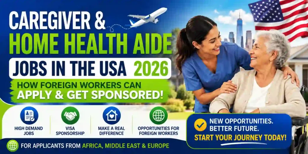 Caregiver and Home Health Aide Jobs in the USA 2026 – How Foreign Workers Can Apply and Get Sponsored